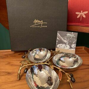 Michael Aram Olive Branch Triple Compartment Dish